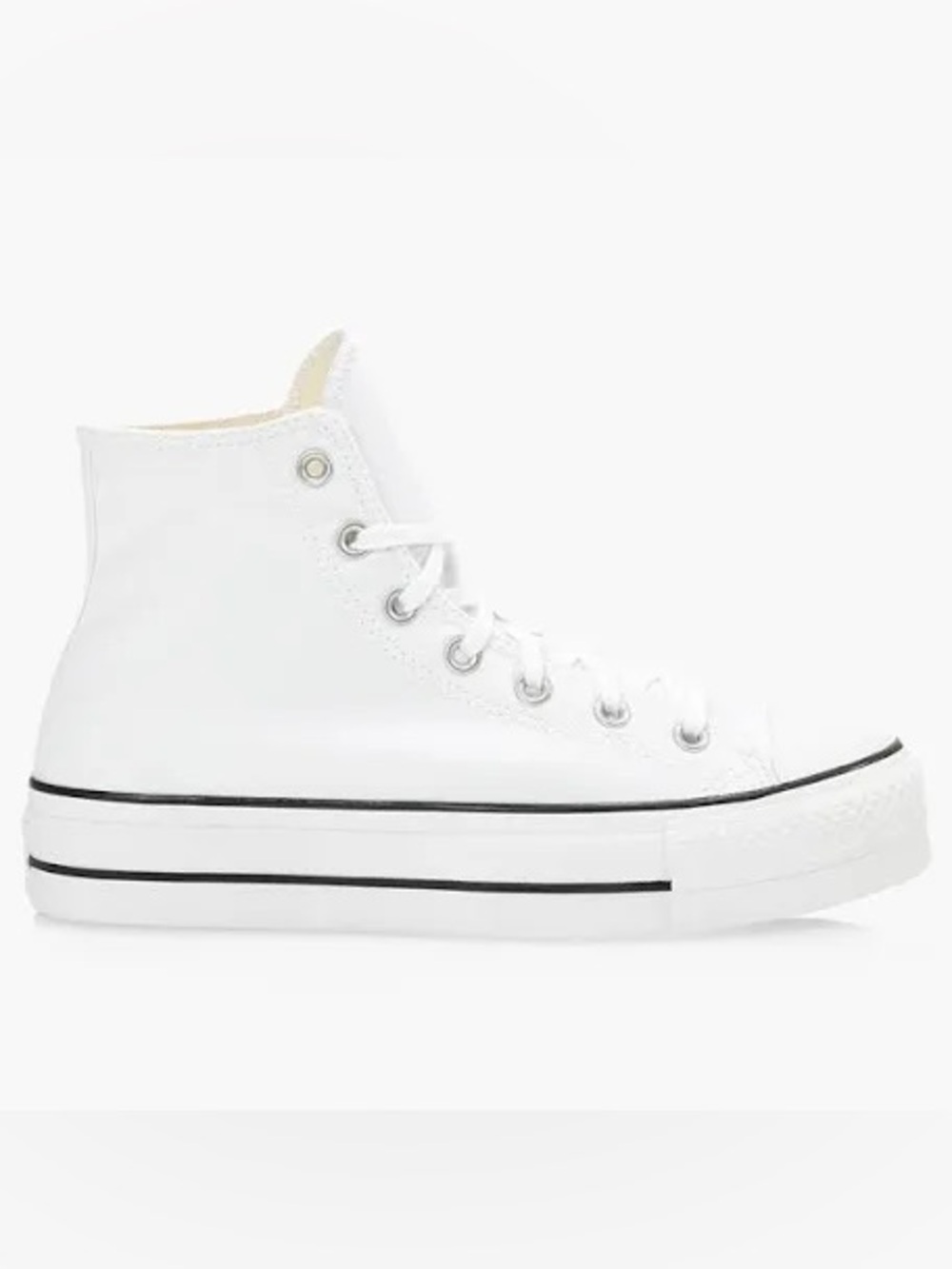 Converse Chuck Taylor All Star High Top Platform Canvas Sneakers White 7